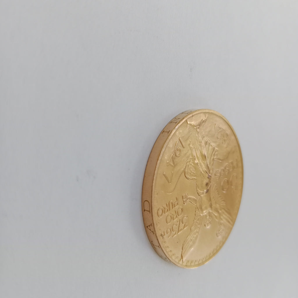 K1 41.6 GRMS 21 K IDENTIFICACIÓN MONEDA NOMINATIVA MONEDAS PESOS 50 PESOS (SEMINUEVO)