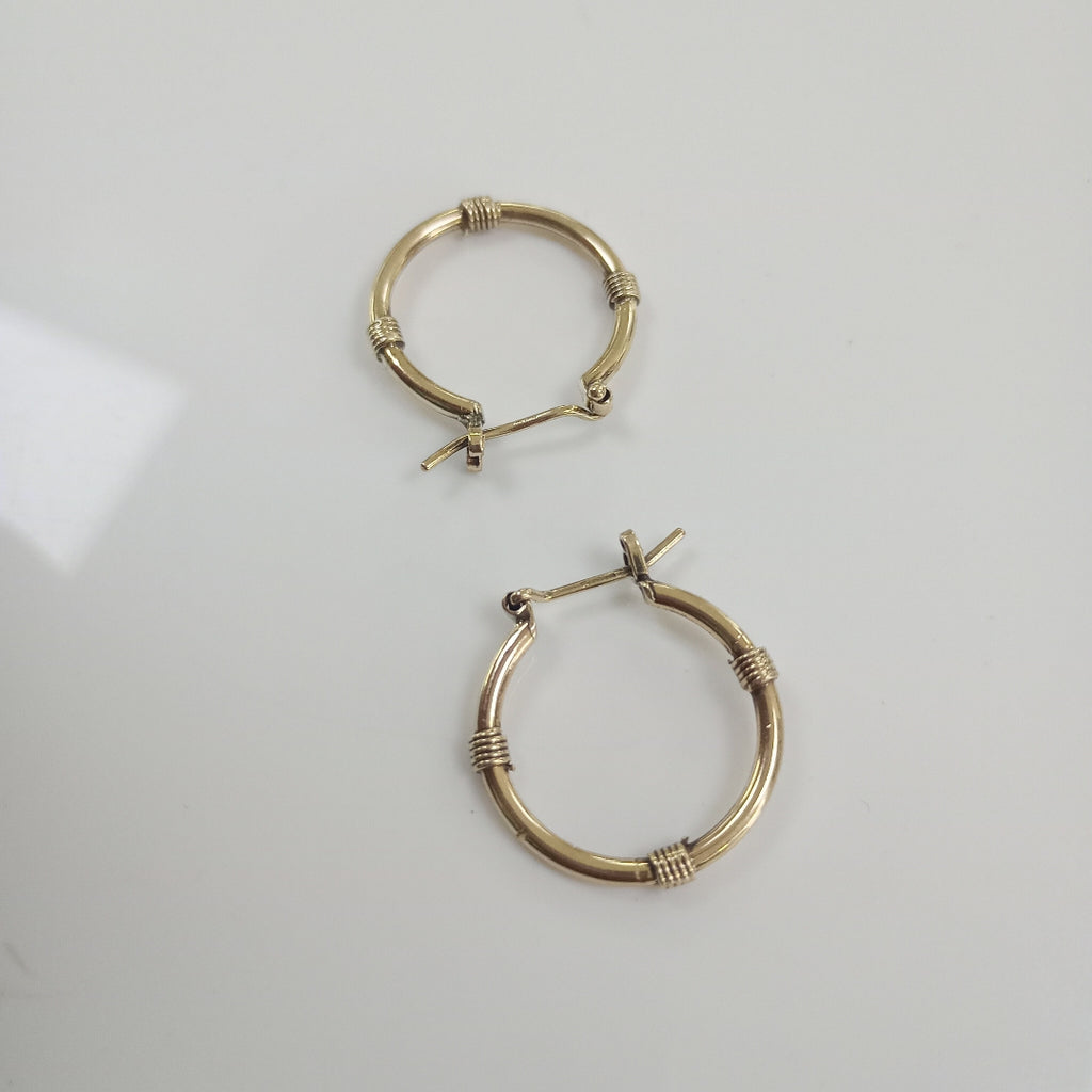 ARRACADAS PAR ORO 14 K 2.2 GRMS (SEMINUEVO)