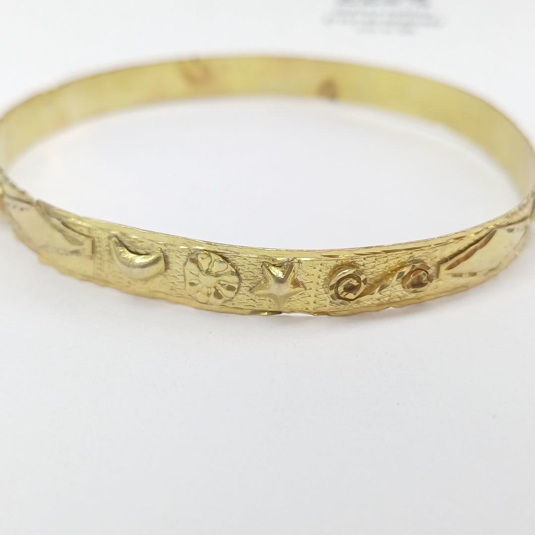 PULSERA RIGIDA ORO 10 K 8,00 GRMS (SEMINUEVO)