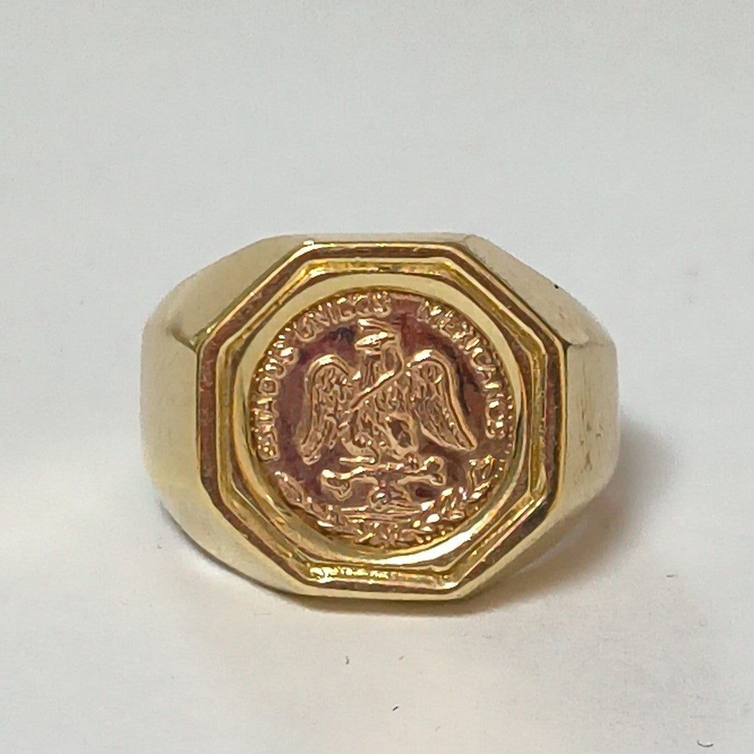 ANILLO ORO COMBINADO 10 K 5,90 GRMS (SEMINUEVO)