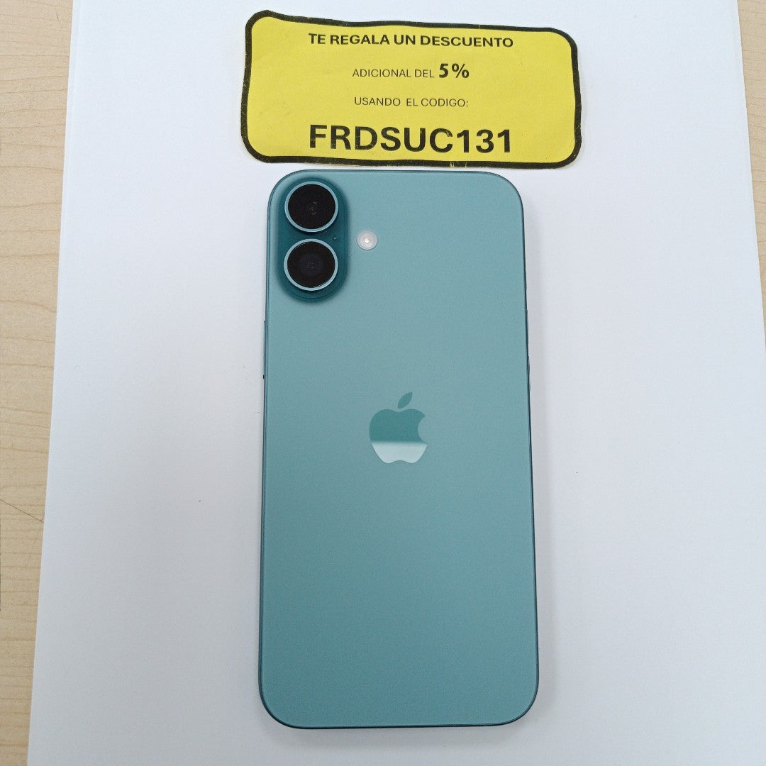 CELULAR APPLE IPHONE 16 PLUS A3289 (2024) 128 GB 8 GB RAM (SEMINUEVO)