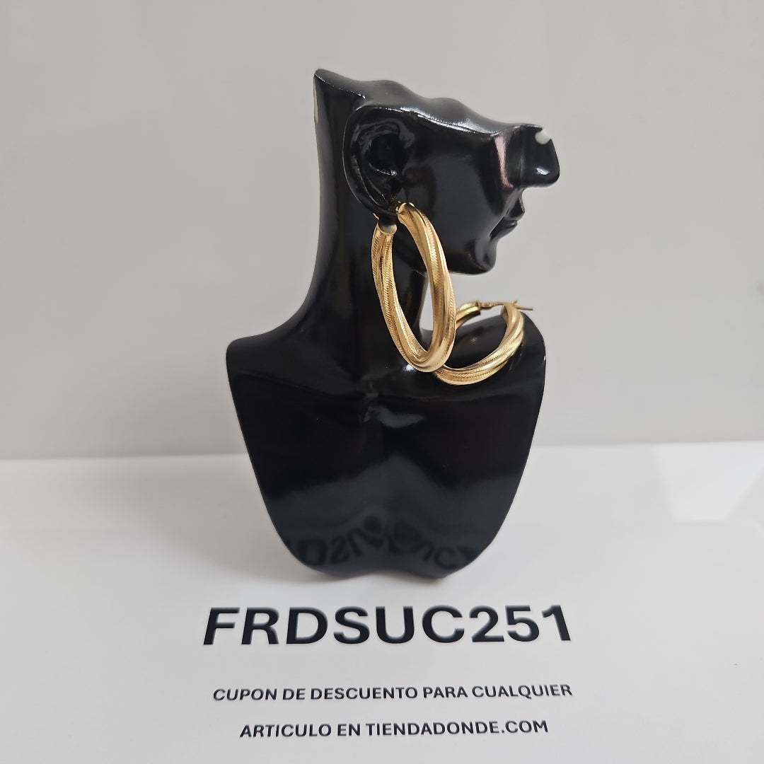 ARRACADAS PAR ORO 14 K 3,10 GRMS (SEMINUEVO)