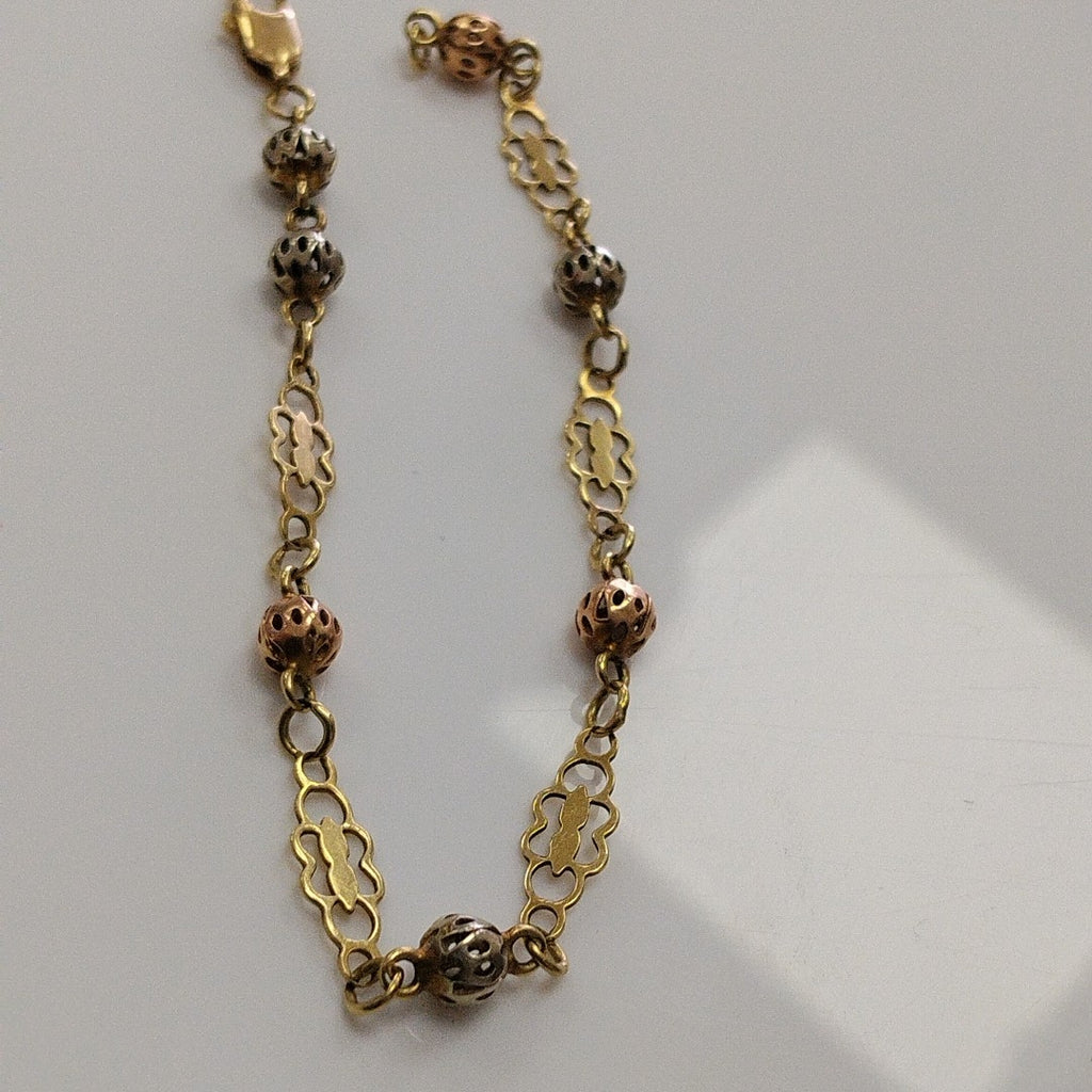 PULSERA ORO,ORO COMBINADO 14 K 3,20 GRMS (SEMINUEVO)
