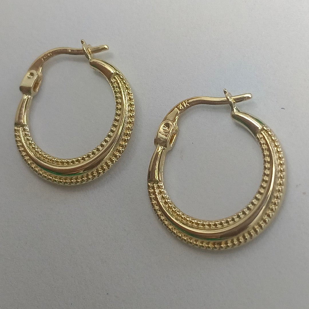 ARRACADAS ORO 14K 1.2 (NUEVO)