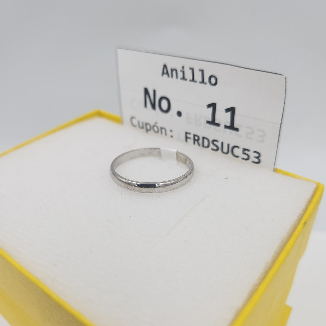 ARGOLLA ORO BLANCO 14 K 2,40 GRMS (SEMINUEVO)