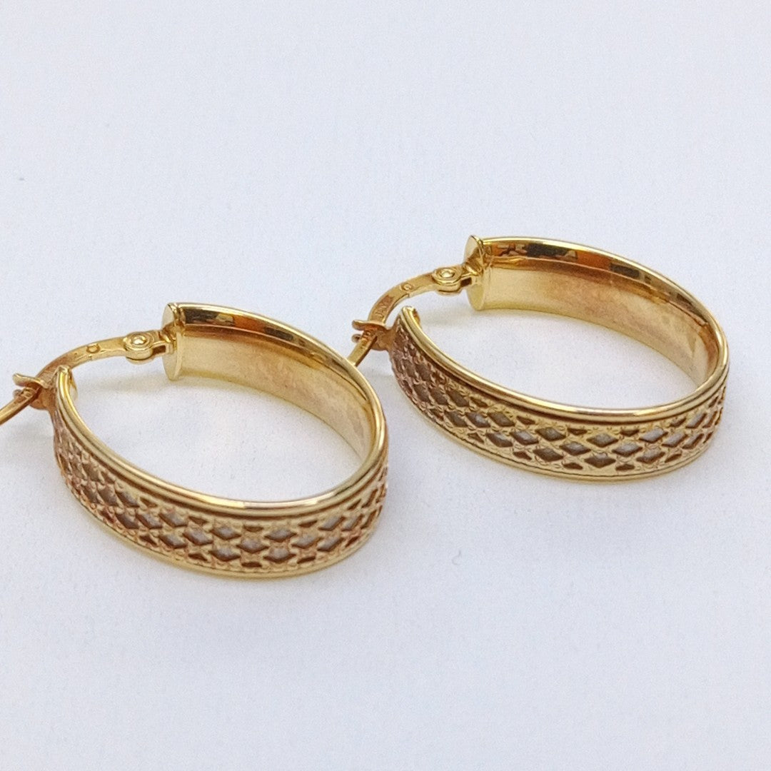 ARRACADAS PAR ORO 14 K 3,00 GRMS (SEMINUEVO)