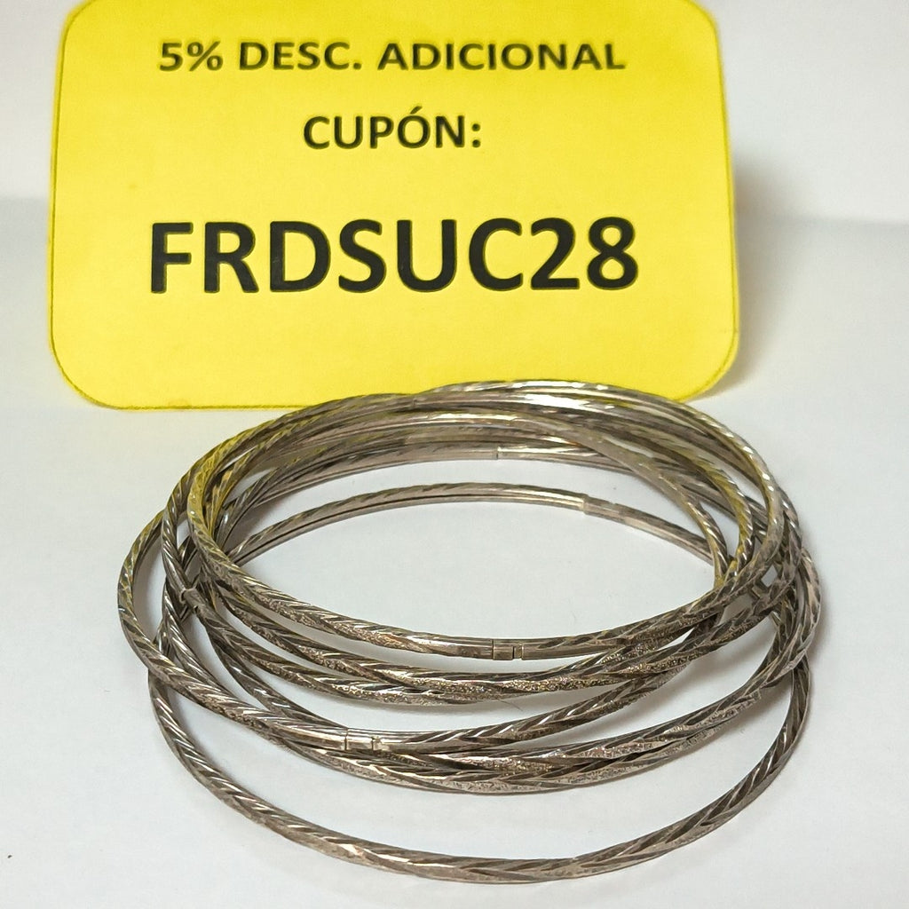 SEMANARIO DE PULSERAS PLATA 24,10 GRMS (SEMINUEVO)