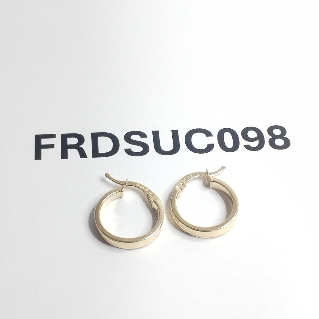 ARRACADAS ORO 14K 1.5 (NUEVO)