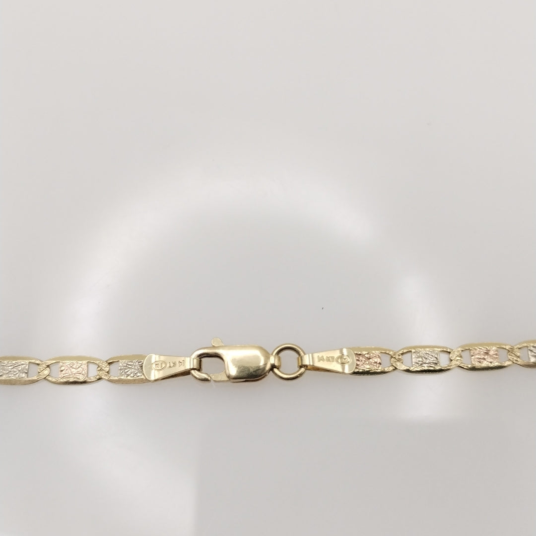 CADENA ORO COMBINADO 14 K 9 GRMS (SEMINUEVO)
