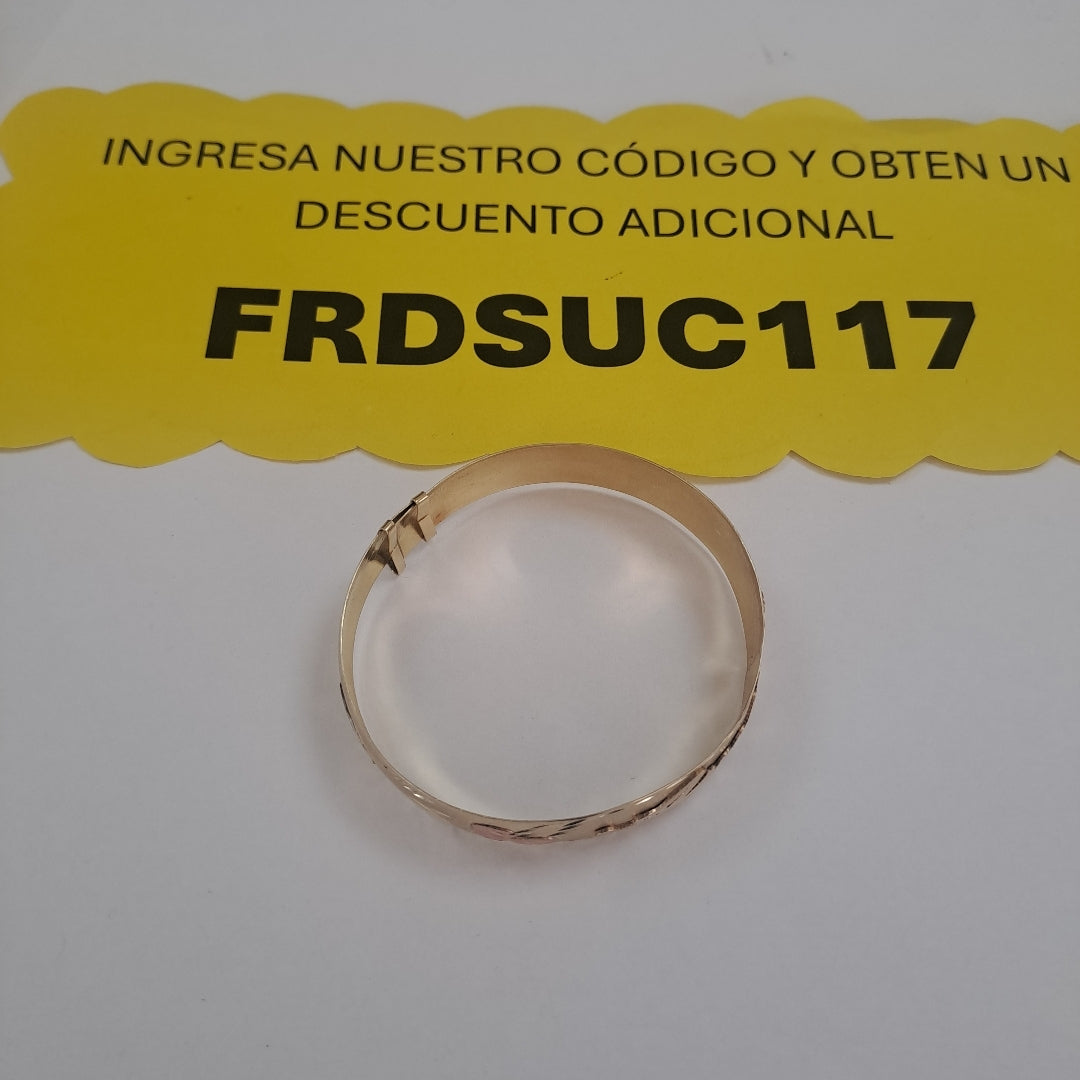 PULSERA RIGIDA ORO 14 K 9,70 GRMS (SEMINUEVO)