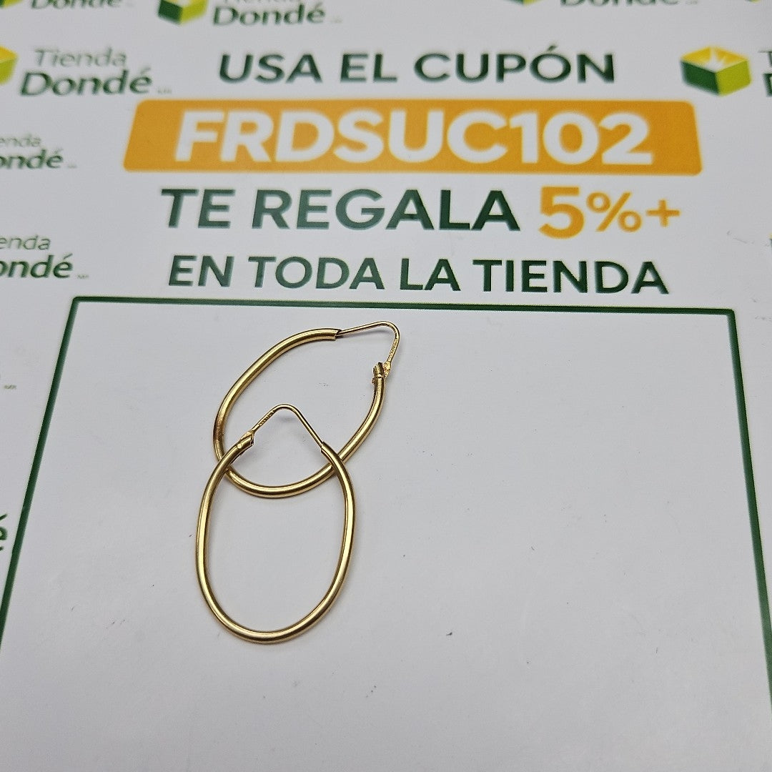 ARETES PAR ORO 10 K 3 GRMS (SEMINUEVO)