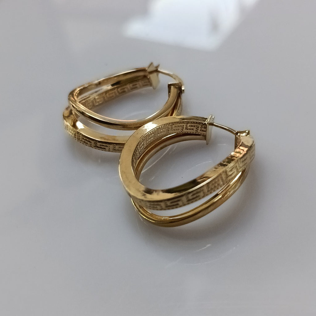 ARRACADAS PAR ORO 14 K 5.8 GRMS (SEMINUEVO)