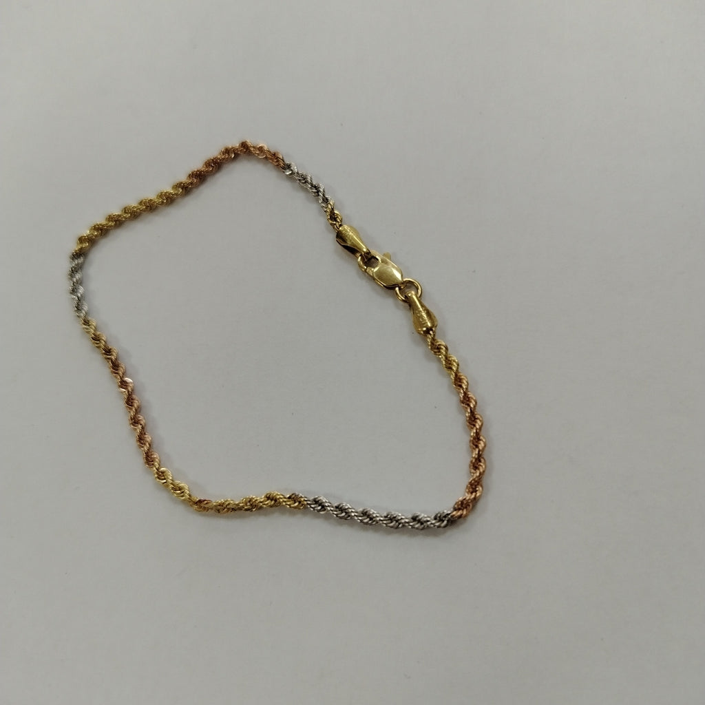 PULSERA ORO, ORO COMBINADO 14 K 1.2 GRMS (SEMINUEVO)
