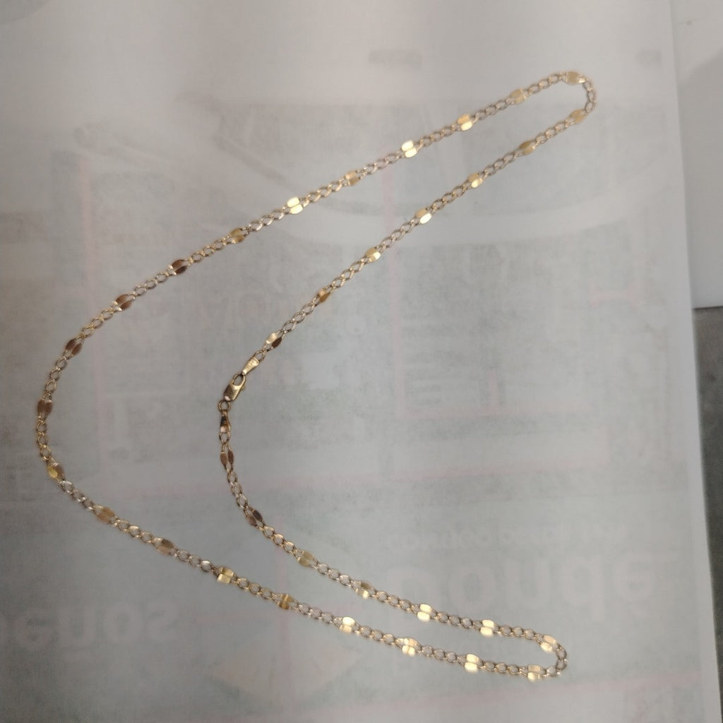 CADENA ORO, RODIADO 14 K 3.7 GRMS (SEMINUEVO)