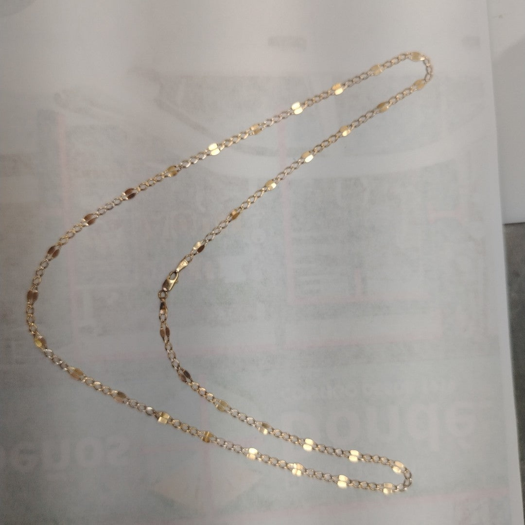 CADENA ORO, RODIADO 14 K 3.7 GRMS (SEMINUEVO)