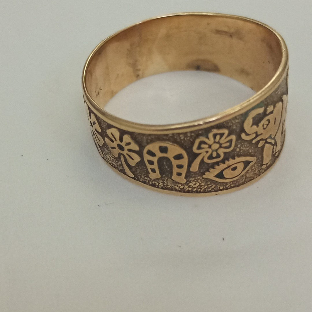 ARGOLLA DE LA SUERTE ORO 14 K 5,10 GRMS (SEMINUEVO)