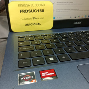 LAPTOP ACER ASPIRE 3 A315-24P-R8H5 (2024) 512 GB SSD 8 GB RAM (SEMINUEVO)