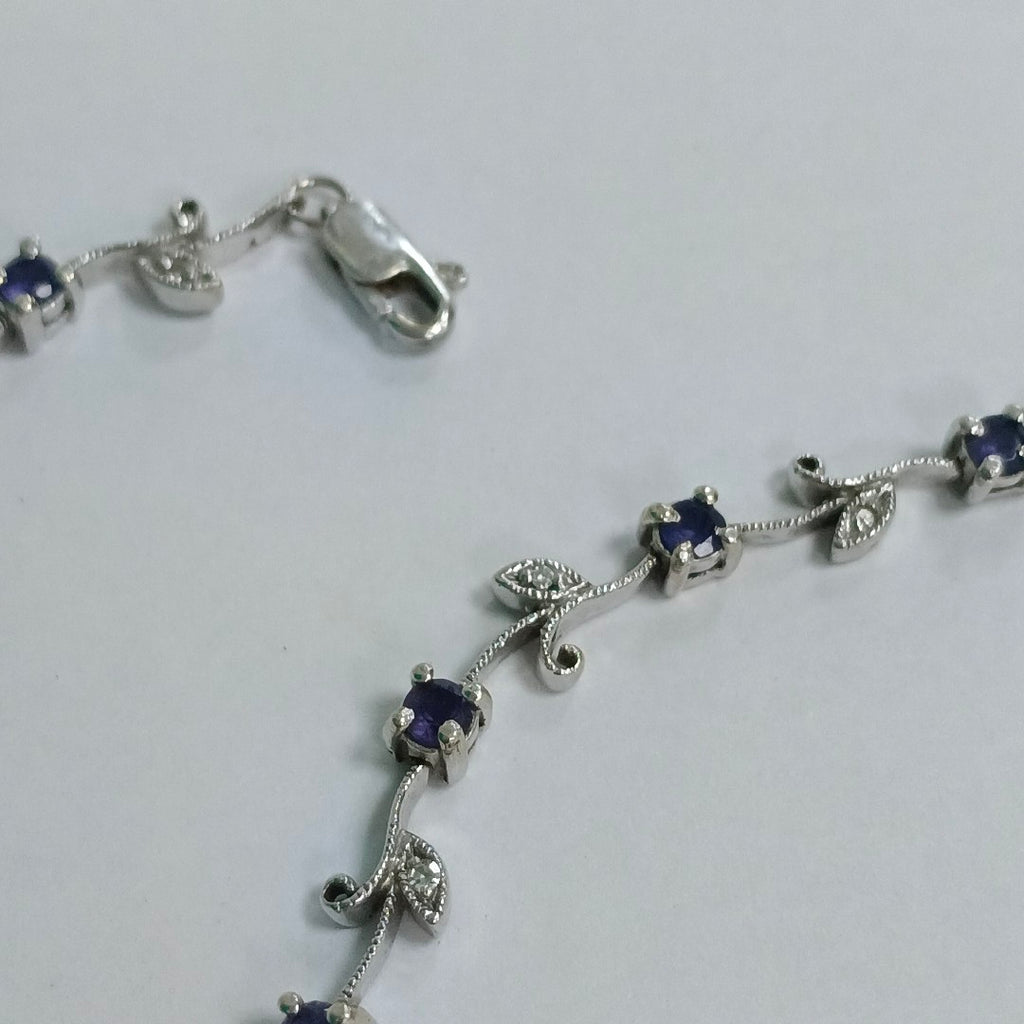 PULSERA ORO BLANCO 14 K 6.4 GRMS (SEMINUEVO)