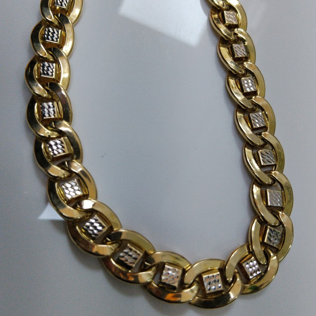 CADENA ORO, RODIADO 10 K 54.4 GRMS (SEMINUEVO)