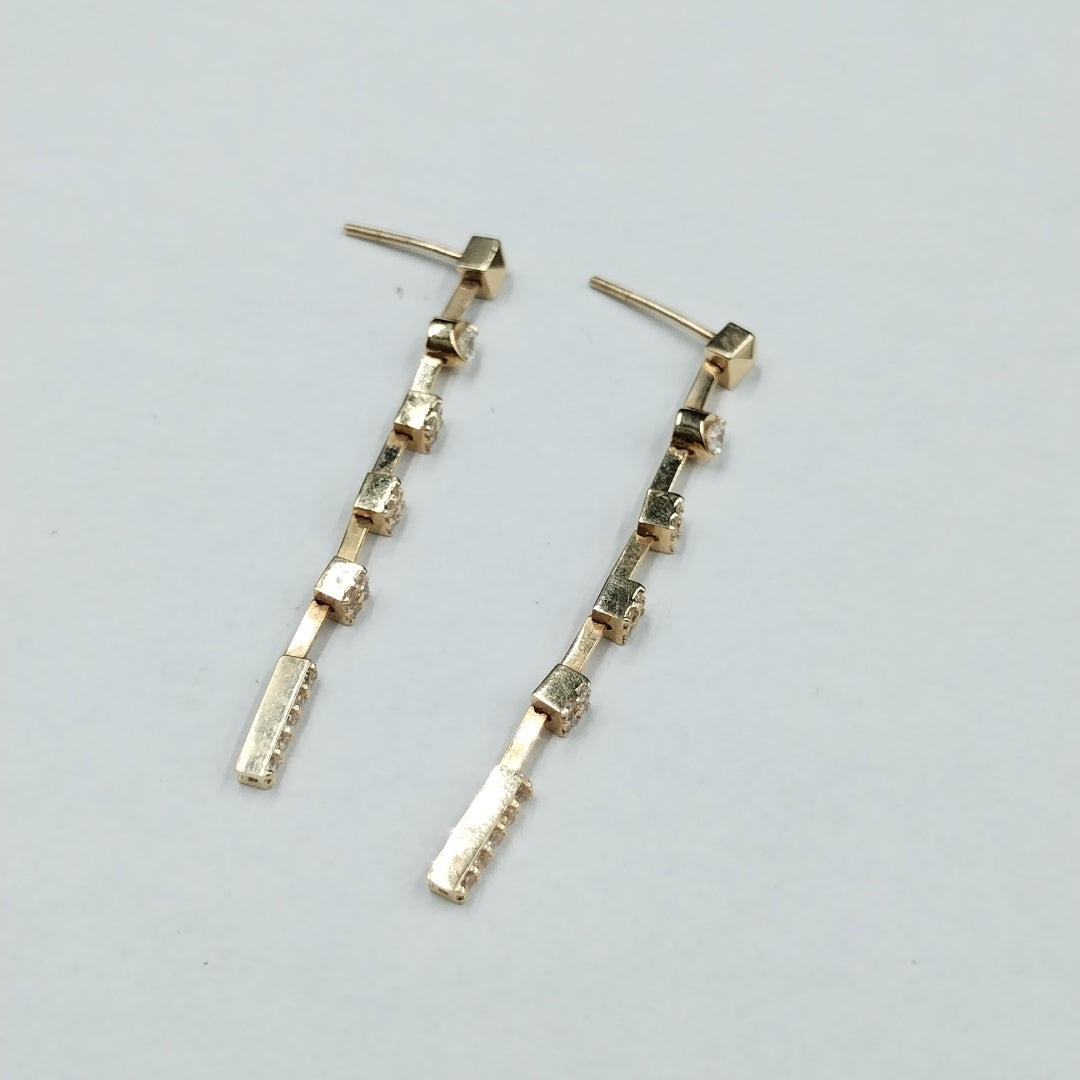 BROQUELES PAR ORO 14 K 2,70 GRMS (SEMINUEVO)