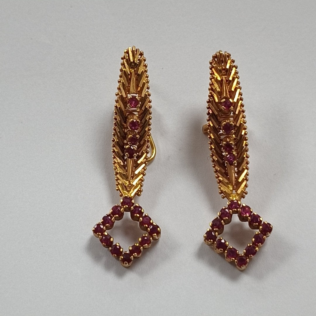ARETES PAR ORO 14 K 12,00 GRMS (SEMINUEVO)
