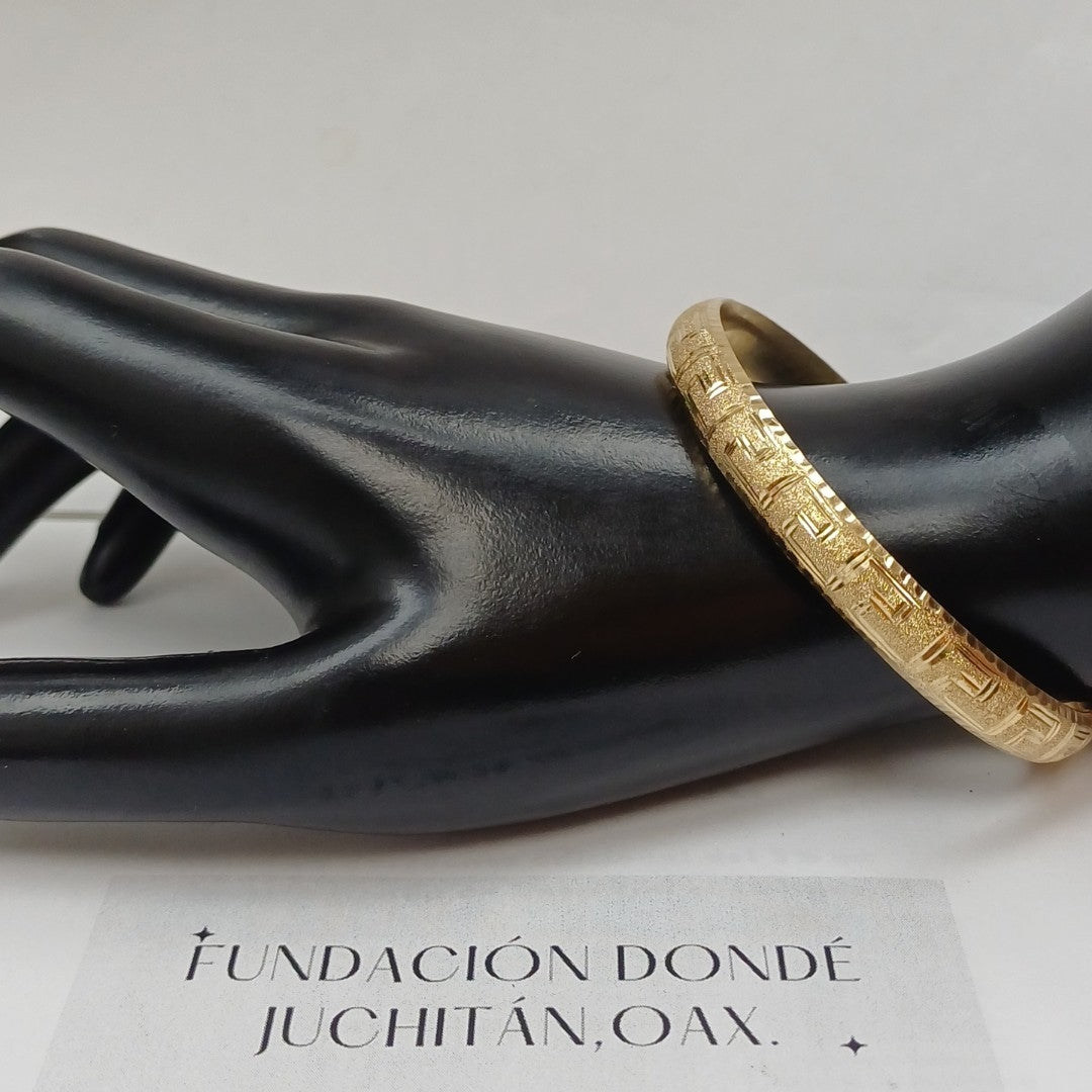 PULSERA RIGIDA ORO 14 K 8.9 GRMS (SEMINUEVO)