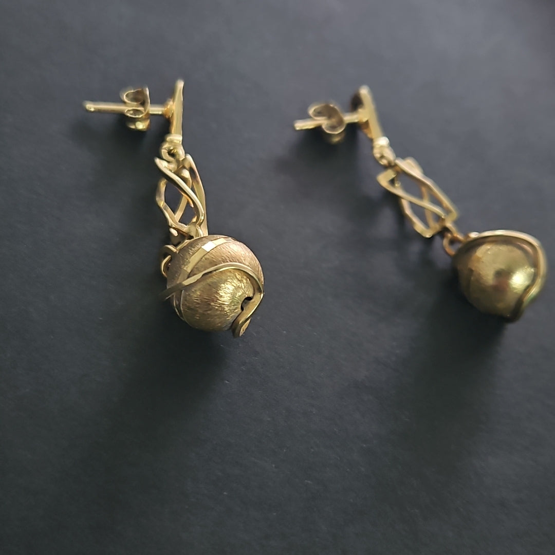 ARETES PAR ORO 14 K 6.8 GRMS (SEMINUEVO)