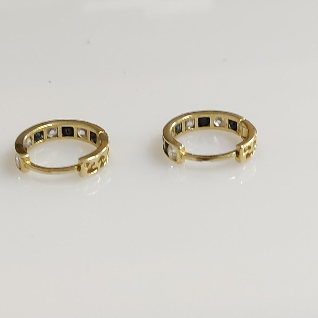 ARRACADAS PAR ORO 14 K 1.3 GRMS (SEMINUEVO)
