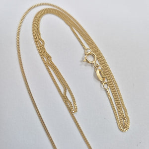 CADENAS TEJIDO BARBADA ORO 10K 55 CM 1.8 GR (NUEVO)