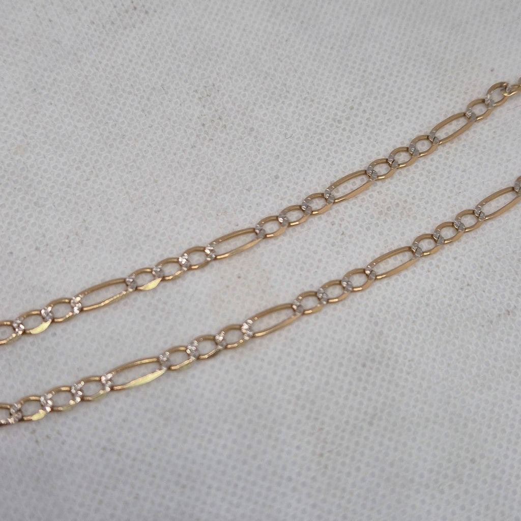 CADENA ORO COMBINADO 14 K 7.8 GRMS (SEMINUEVO)