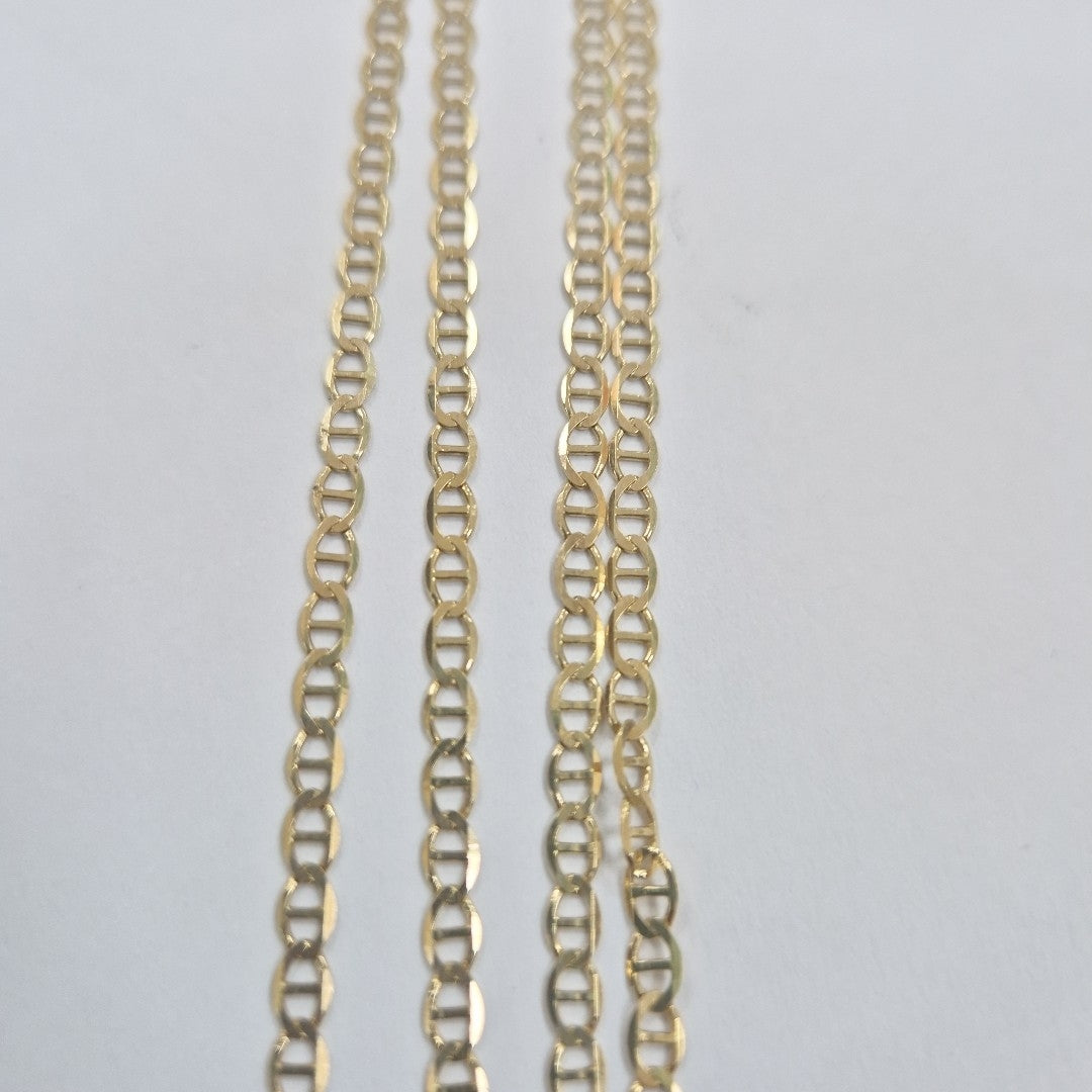 CADENAS TEJIDO GUCHI ORO 10K 60 CM 5.1 GR (NUEVO)