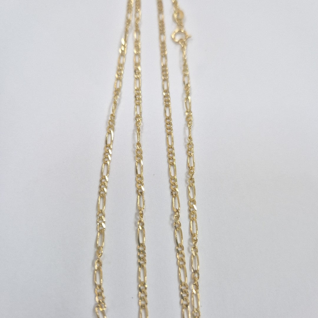 CADENAS TEJIDO 3X1 ORO 10K 55 CM 3.2 GR (NUEVO)
