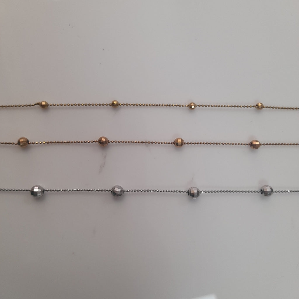 GARGANTILLA ORO COMBINADO 10 K 7,70 GRMS (SEMINUEVO)