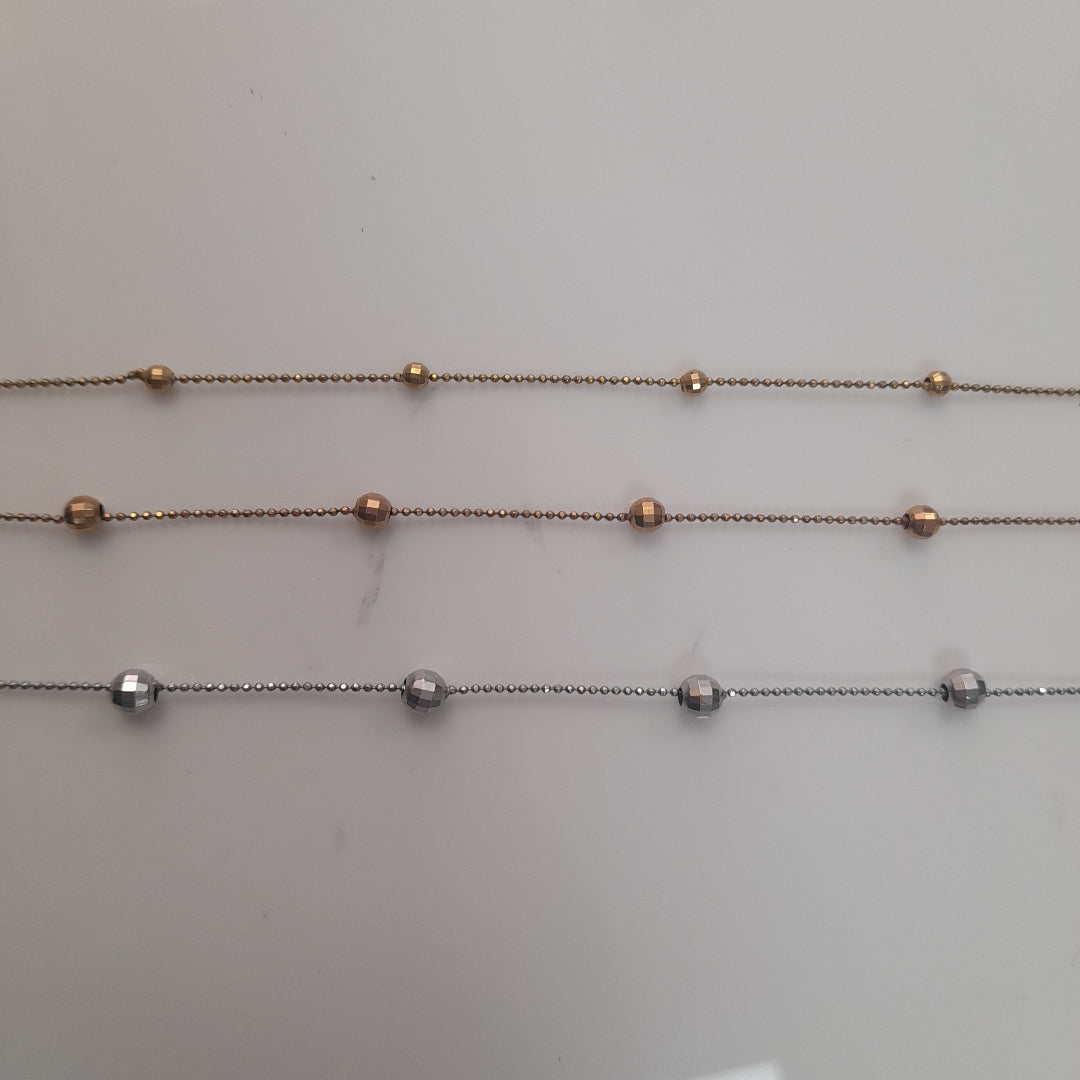GARGANTILLA ORO COMBINADO 10 K 7,70 GRMS (SEMINUEVO)