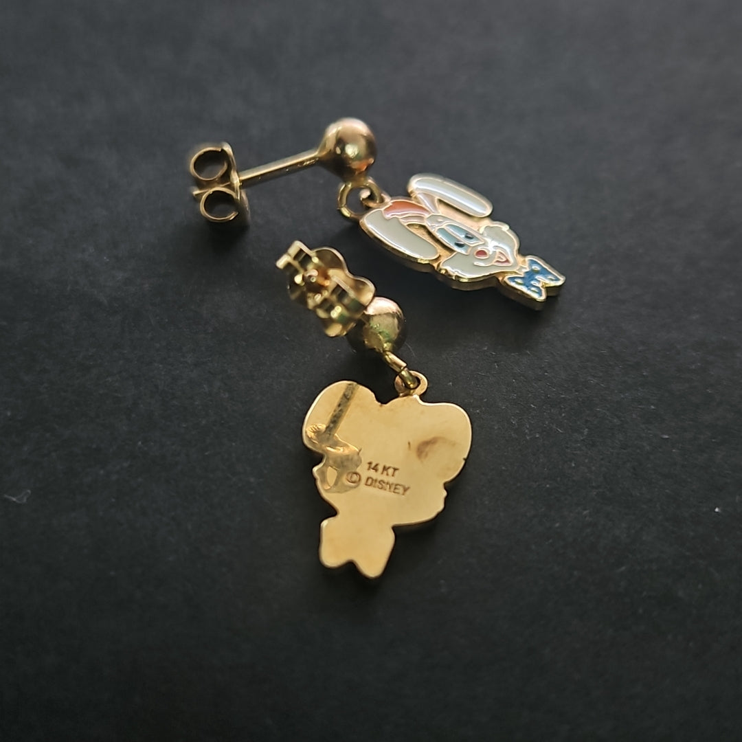 BROQUELES PAR ORO 14 K 3.5 GRMS (SEMINUEVO)