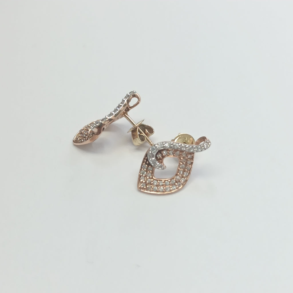 BROQUELES PAR ORO,ORO COMBINADO 14 K 2,20 GRMS (SEMINUEVO)