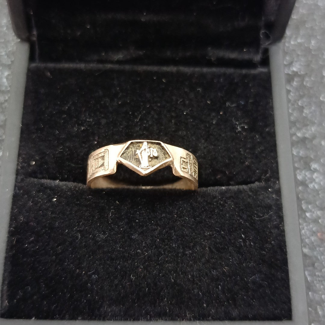 ANILLO DE GRADUACIÓN ORO 8 K 3.1 GRMS (SEMINUEVO)