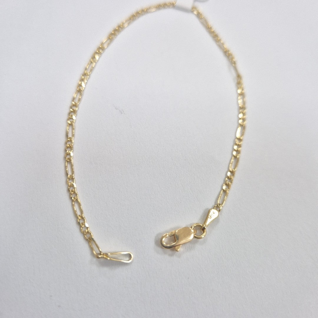 PULSERAS 3X1 ORO 14K 18 CM 1.5 GR (NUEVO)