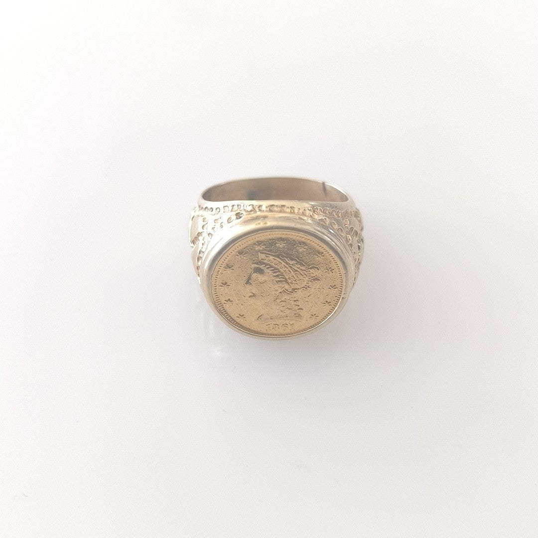 K1 16.5 GRMS 10 K IDENTIFICACIÓN ANILLO MATERIALES ORO CANTIDAD DE P (SEMINUEVO)