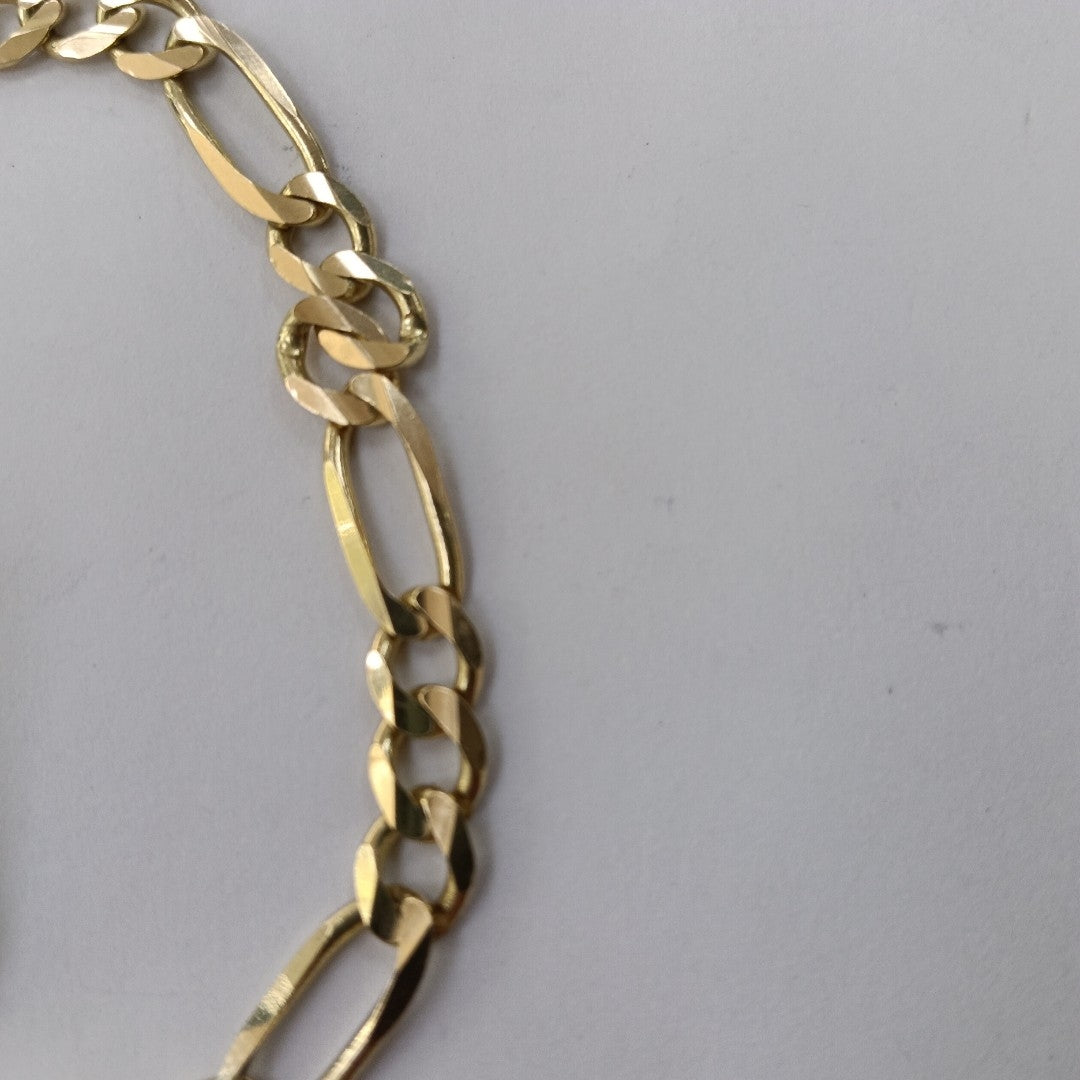 PULSERAS TEJIDO 3X1 ORO 14K 21 CM 9.9 GR (NUEVO)