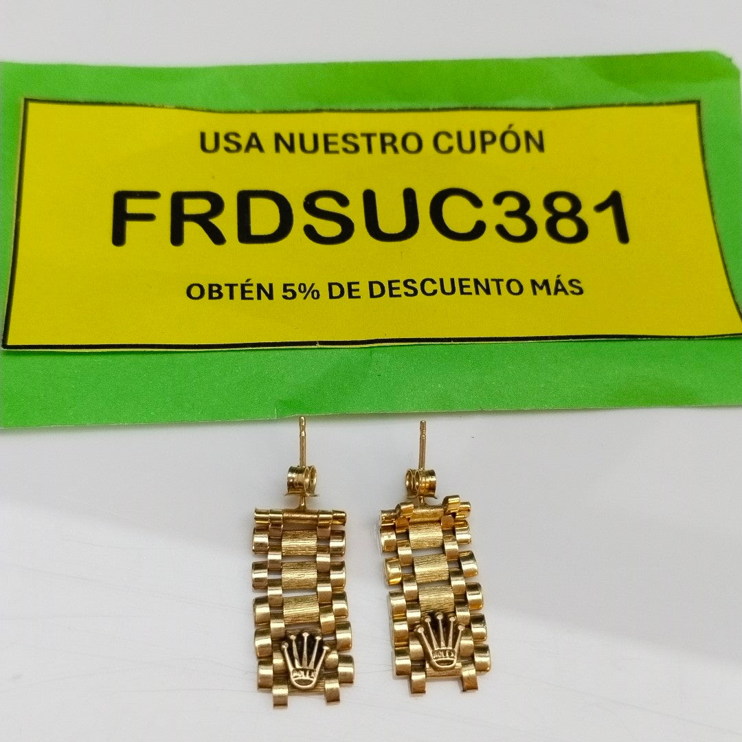 ARETES PAR ORO 10 K 4,20 GRMS (SEMINUEVO)