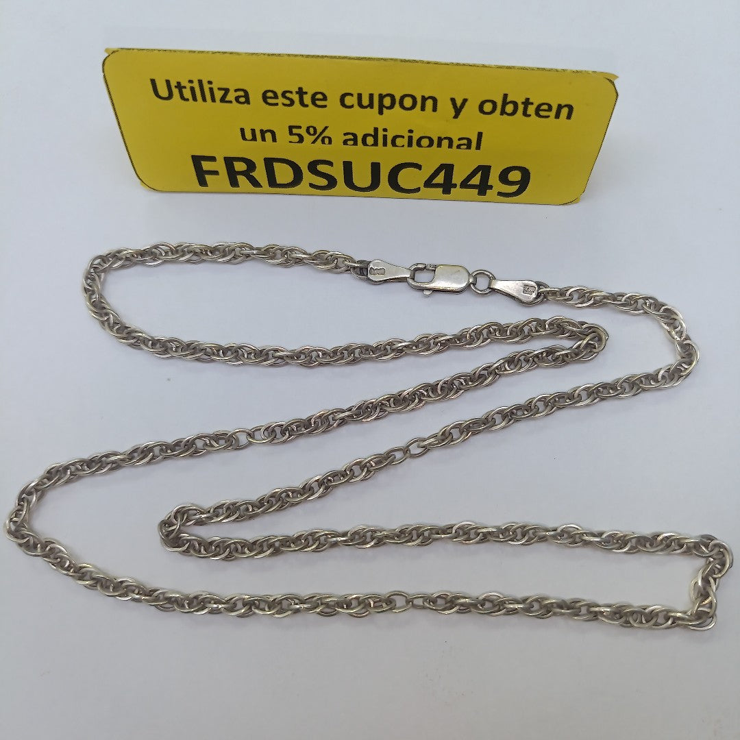 CADENA PLATA 13.5 GRMS (SEMINUEVO)