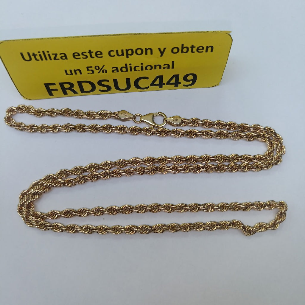 CADENA ORO 10 K 5.7 GRMS (SEMINUEVO)