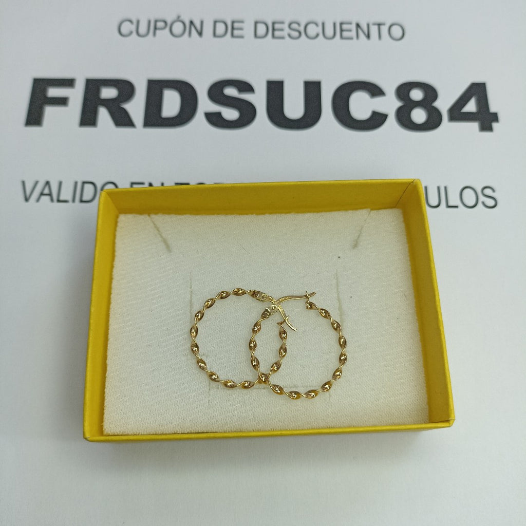 ARRACADAS ORO 14K 1.5 (NUEVO)