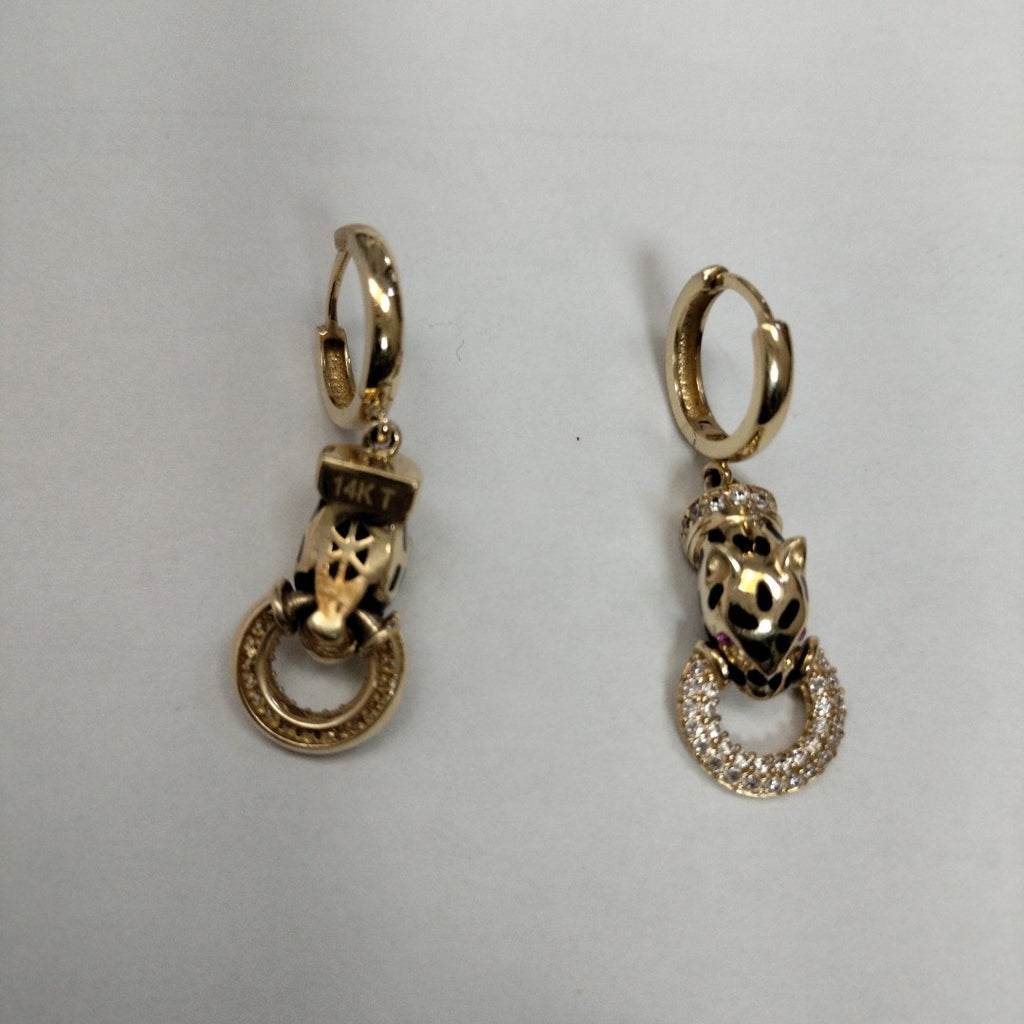 ARRACADAS PAR ORO 14 K 5,70 GRMS (SEMINUEVO)