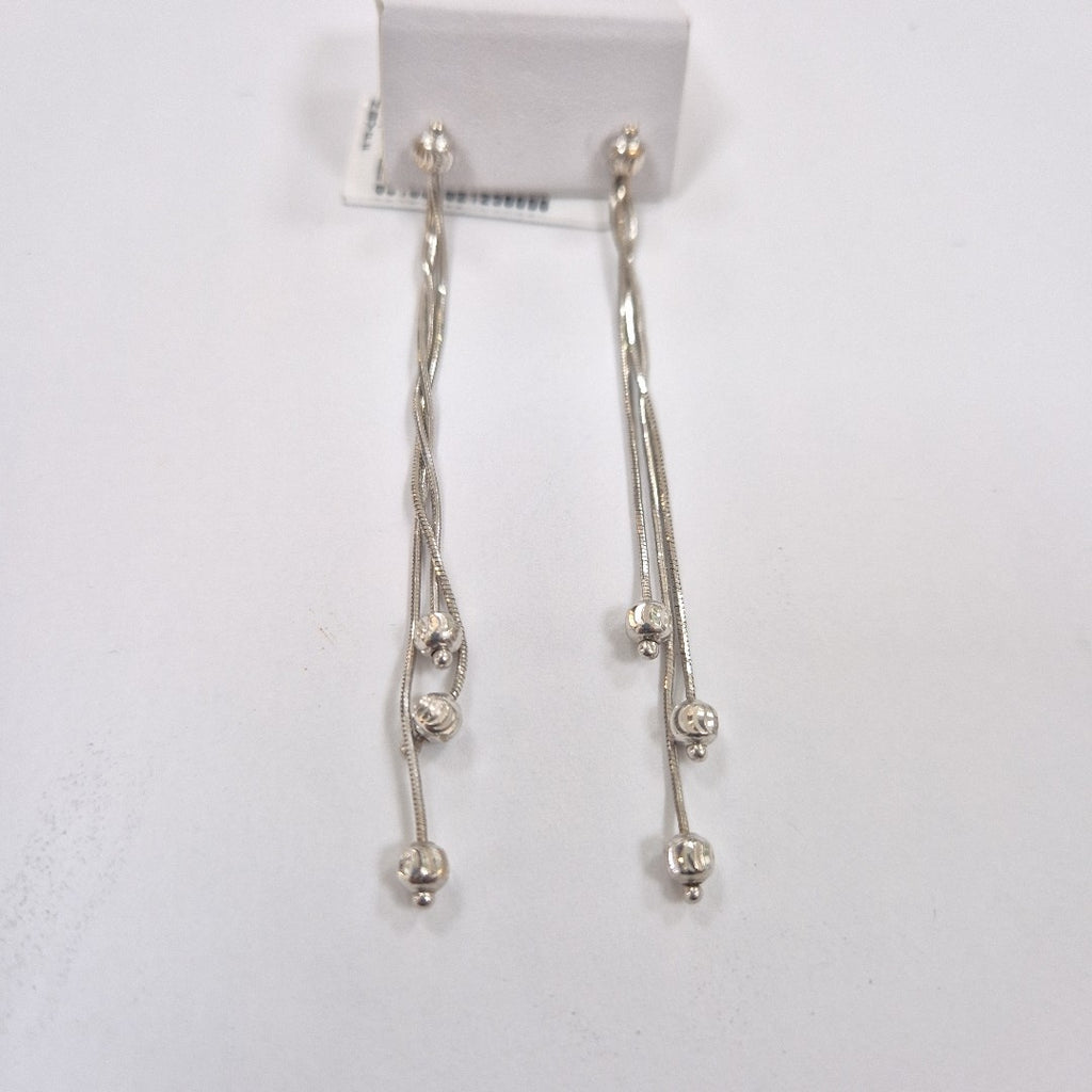 ARETES PAR ORO,ORO BLANCO 14 K 4,50 GRMS (SEMINUEVO)