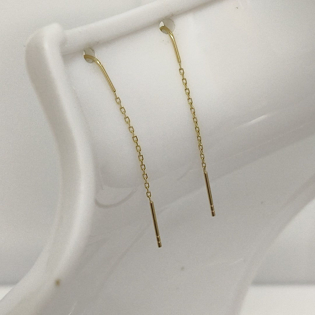 BROQUELES ORO 14K 1.6 (NUEVO)