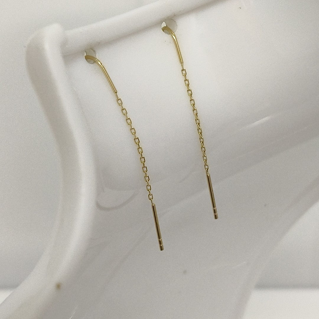 BROQUELES ORO 14K 1.6 (NUEVO)
