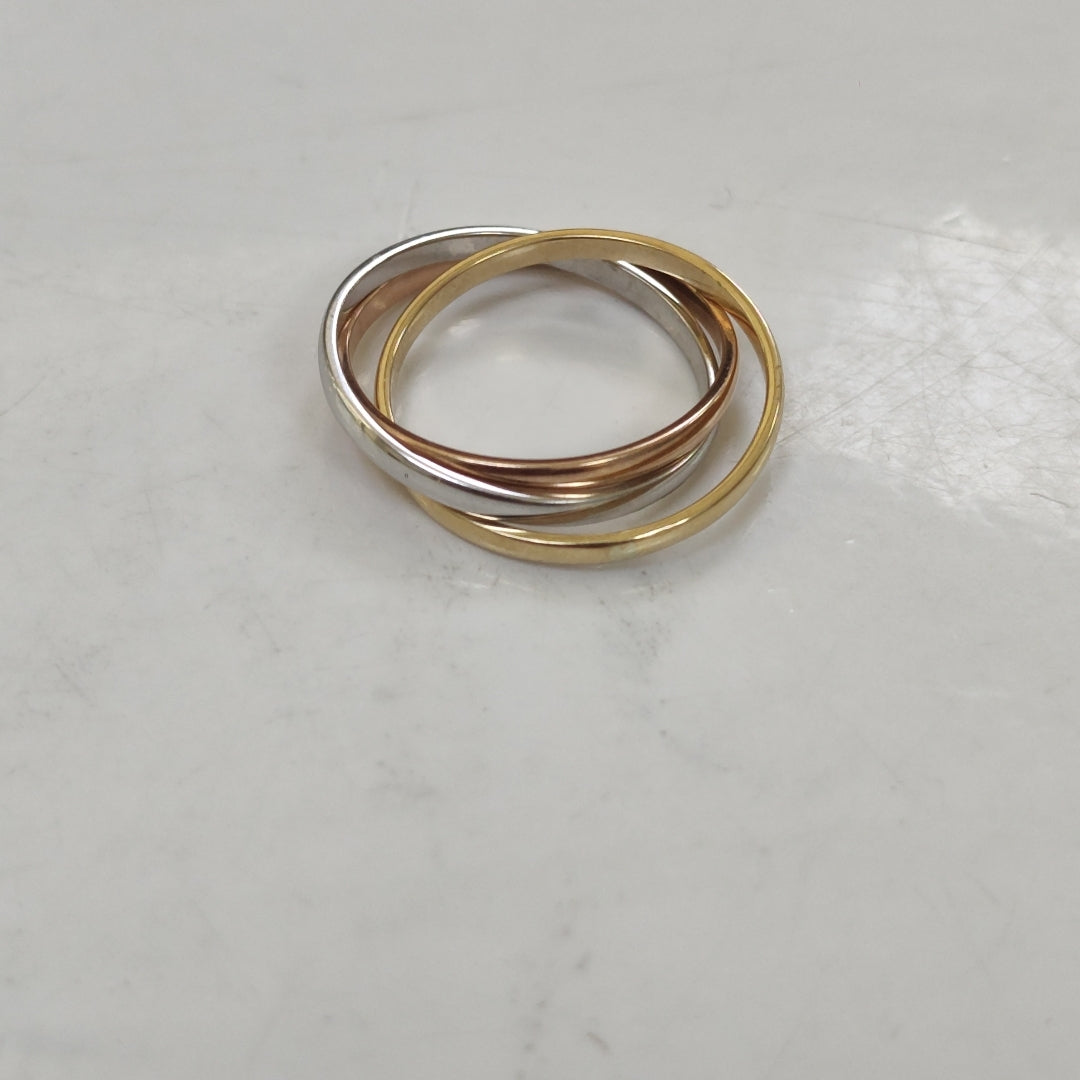 ANILLITO ORO COMBINADO 10 K 3.7 GRMS (SEMINUEVO)