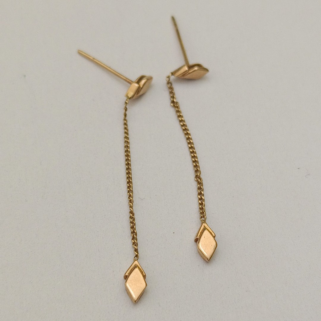BROQUELES PAR ORO 14 K 1,10 GRMS (SEMINUEVO)